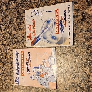 Vintage Universal Minute Pressure Cooker Book, Set of 2